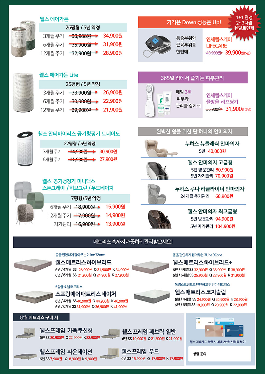 12월 웰스 특별할인 프로모션