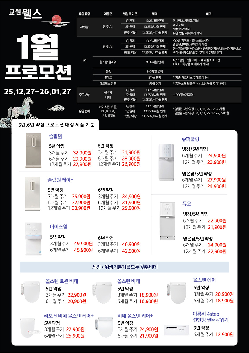 1월 웰스 특별할인 프로모션